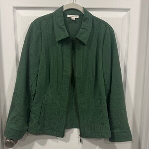 Coldwater Creek Forest Green Utility Jacket